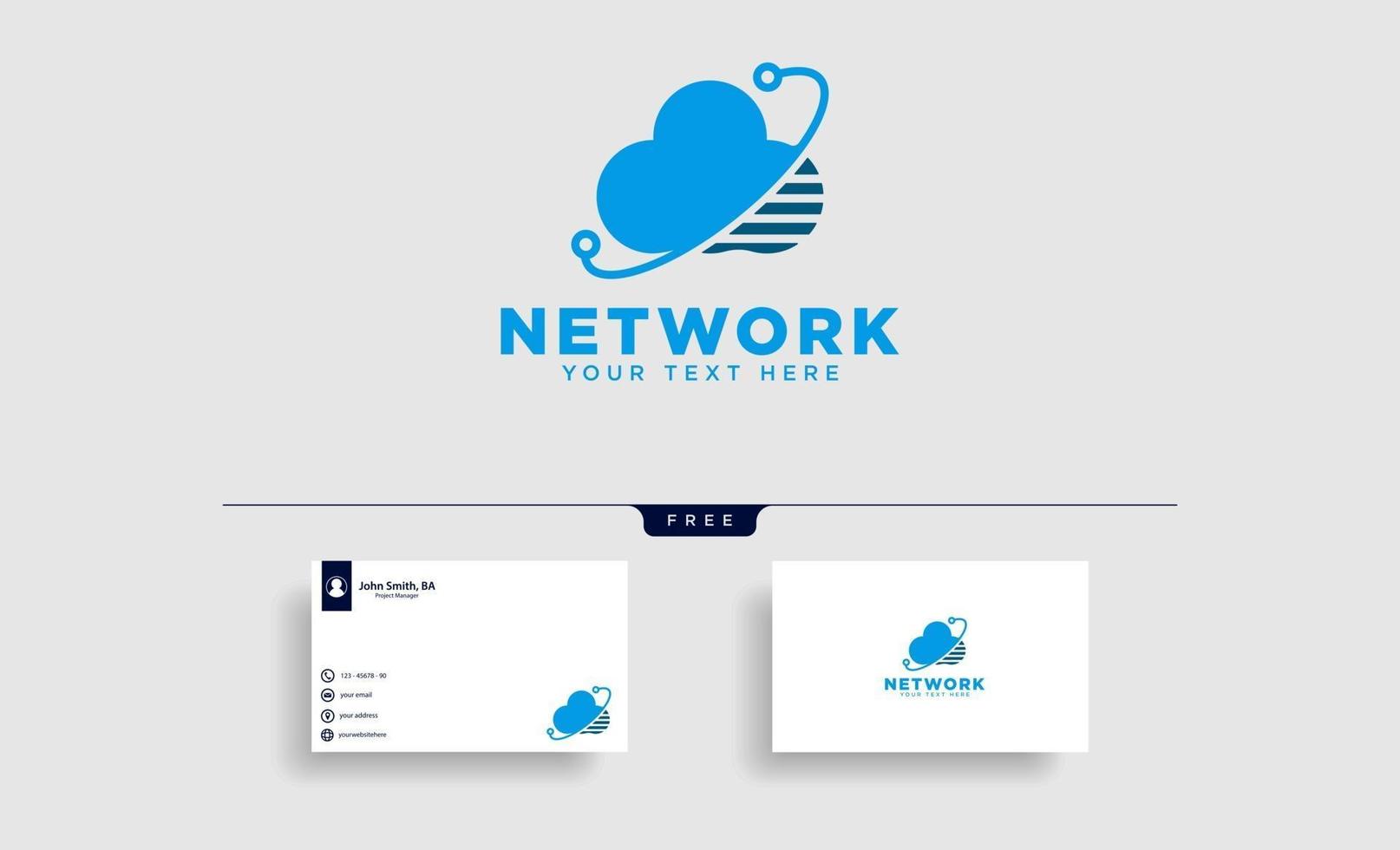 connessione cloud comunicazione logo creativo modello vettoriale illustrazione icona elemento vettore isolato
