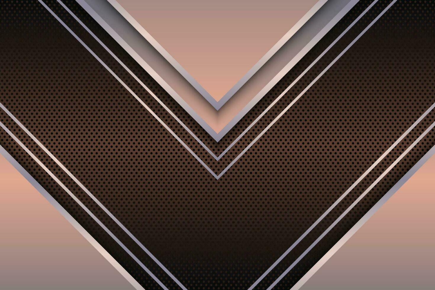lusso triangoli strisce su metallico struttura sfondo. vettore