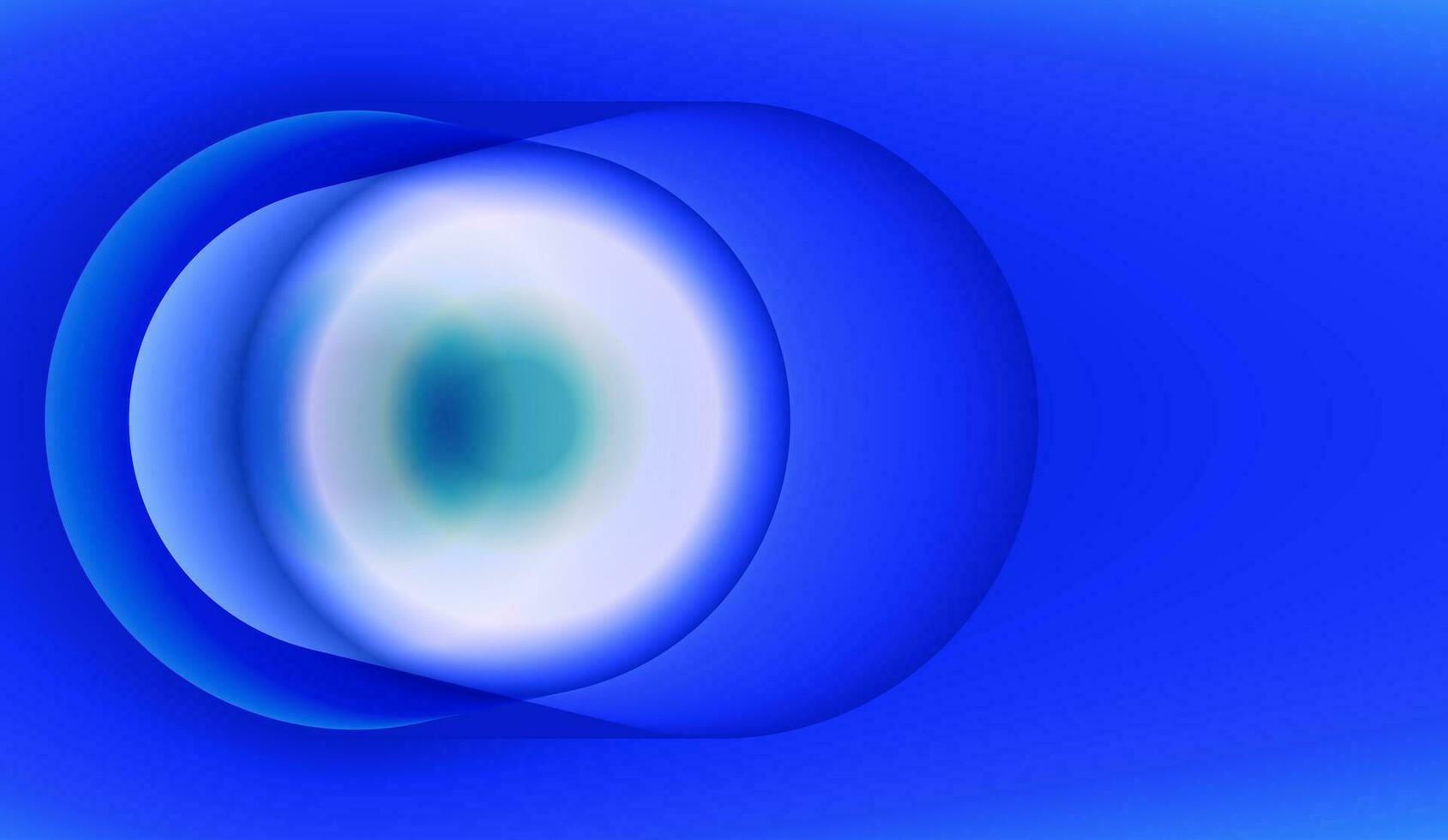 astratto blu sfondo con 3d cerchio geometrico forma. 3d sfera forma leggero blu. creativo minimo buble di moda pendenza modello per copertina opuscolo, volantino, manifesto, bandiera ragnatela. vettore