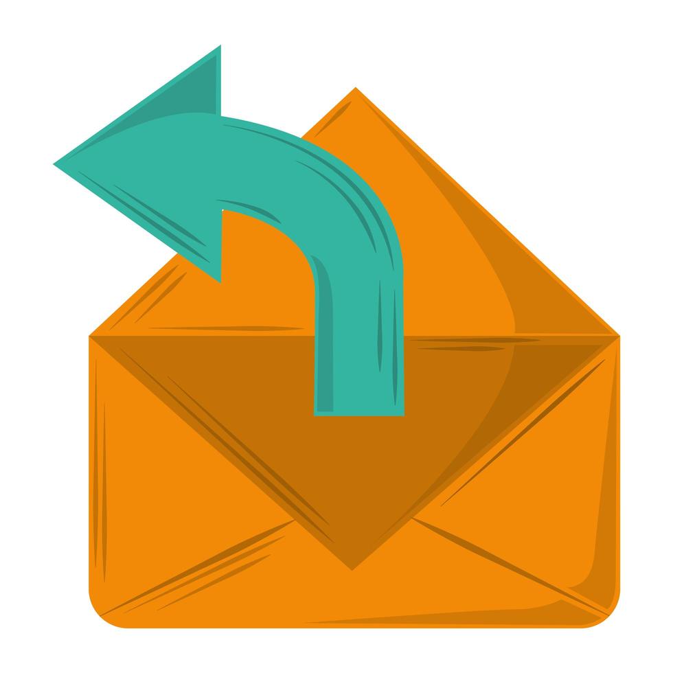 busta e-mail di marketing vettore