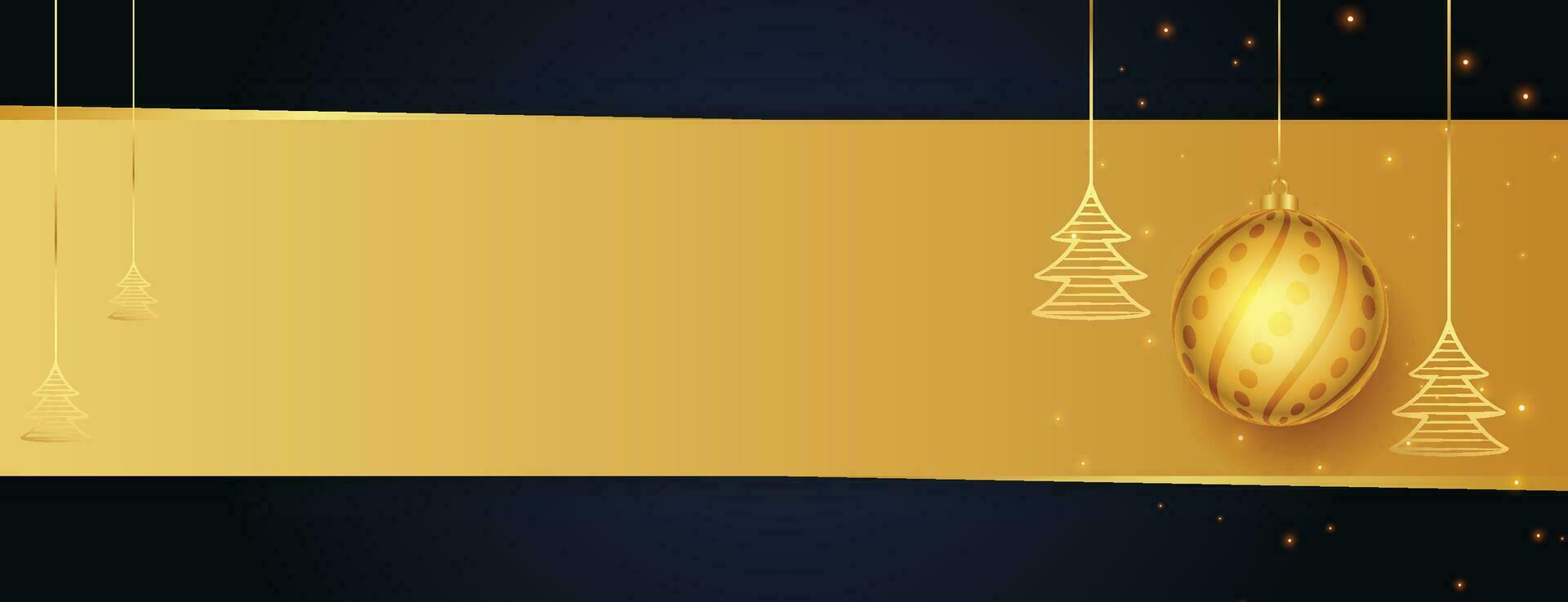 Natale nero sfondo foderato d'oro fiocchi di neve, semplice vacanza carta, allegro Natale vettore