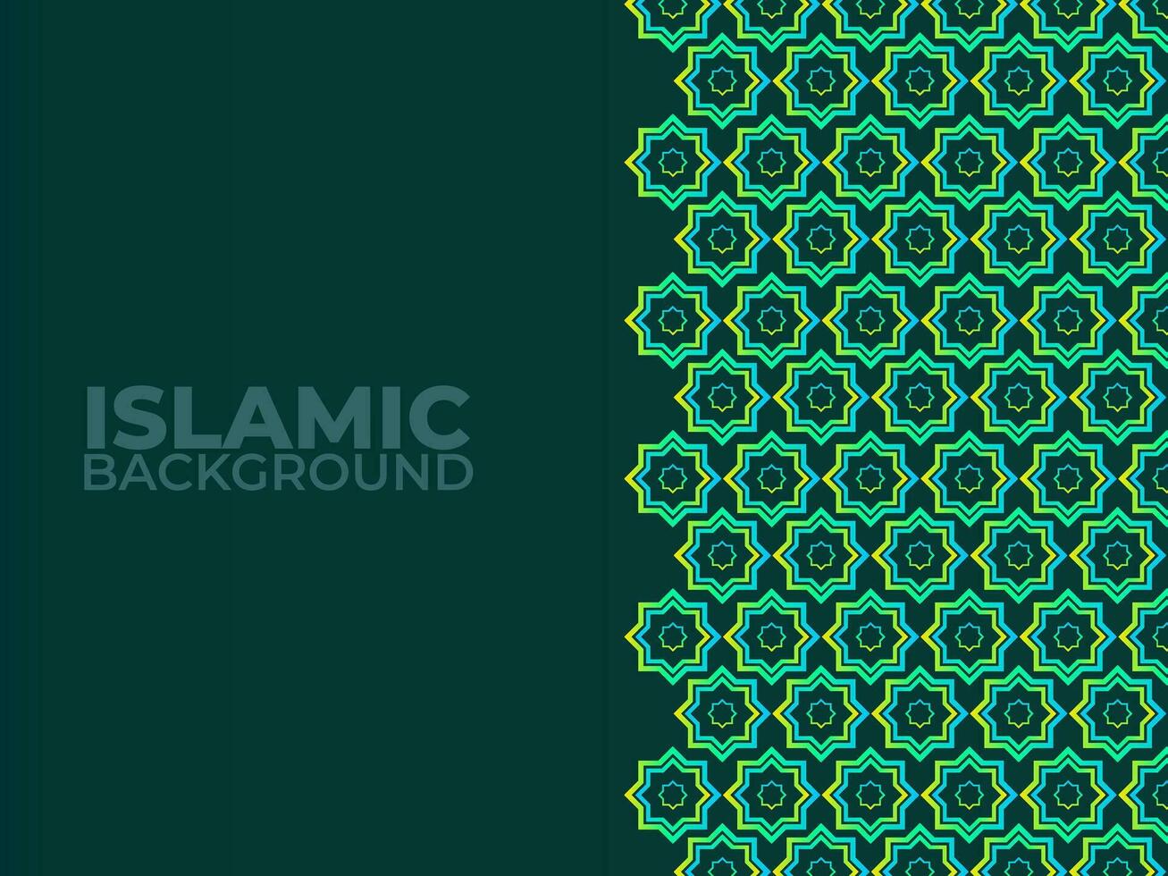 islamico design saluto carta sfondo modello con ornamentale dettaglio di islamico arte ornamento. vettore illustrazione