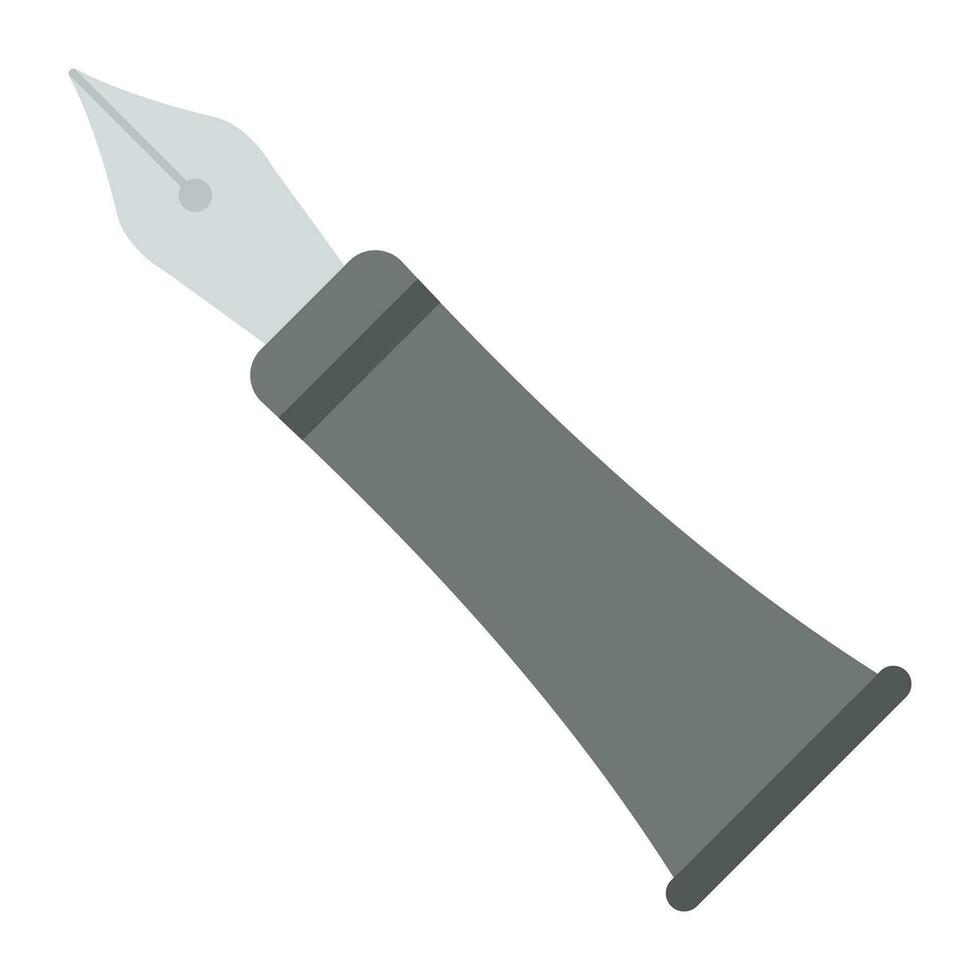 piatto icona design per penna per scrittura vettore