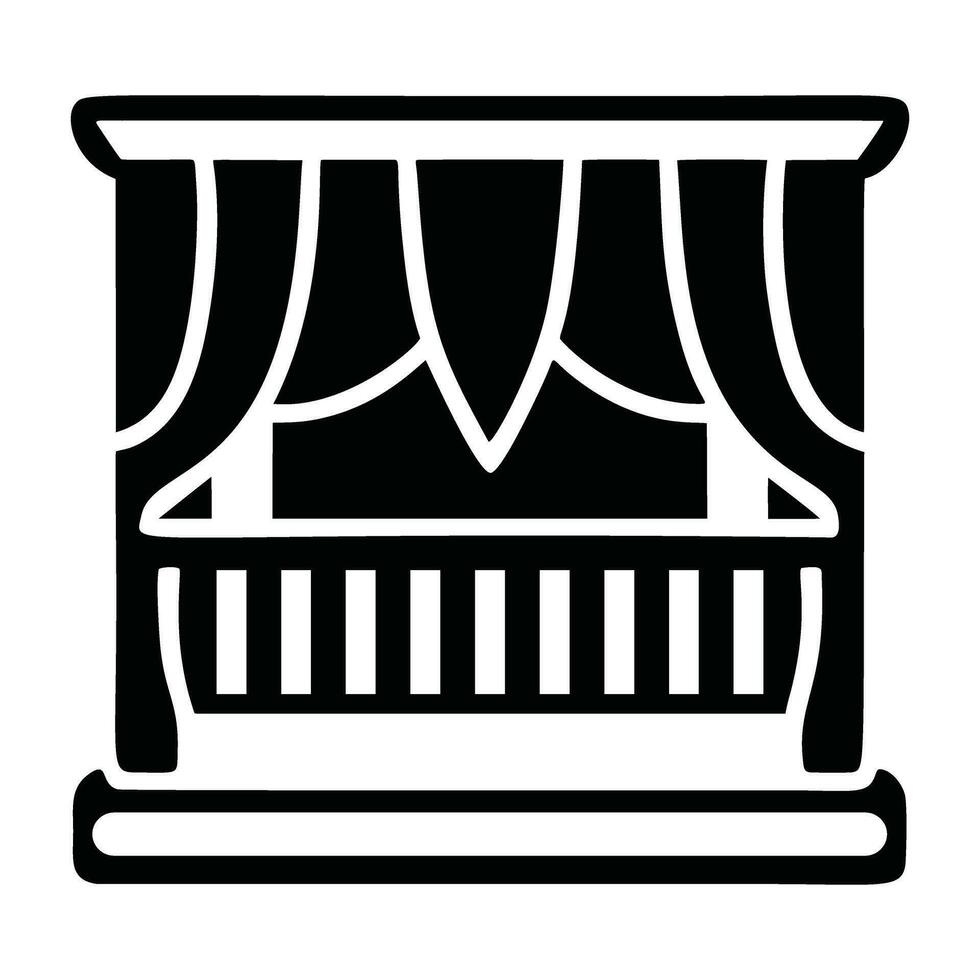 balcone icona. semplice illustrazione di balcone vettore icona