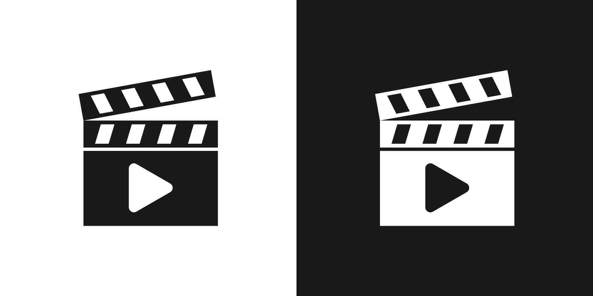 logo design film film icona vettore illustrazione
