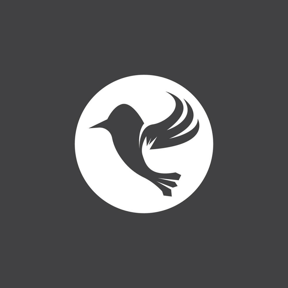 ronzio uccello silhouette arte logo vettore illustrazione