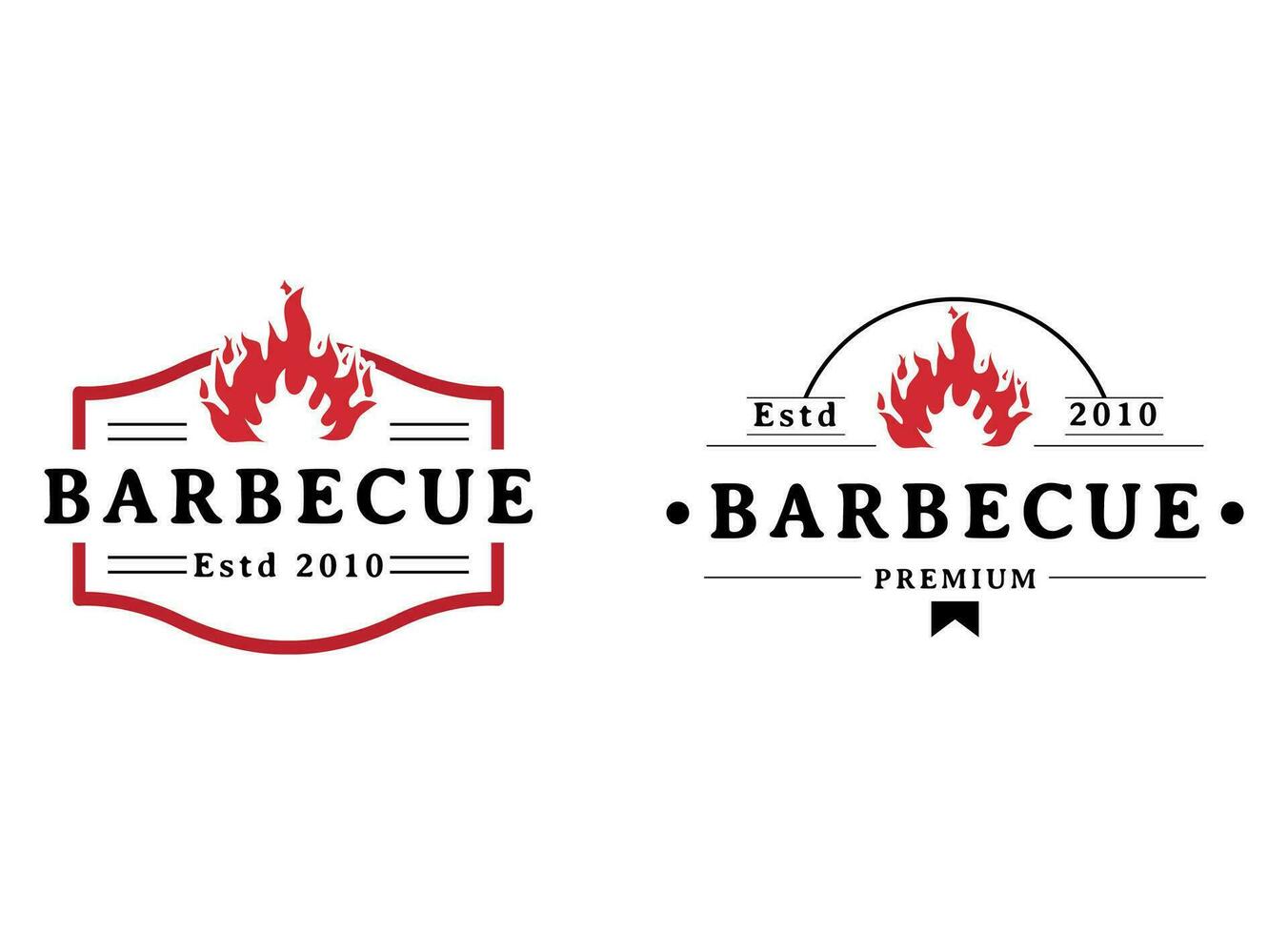 barbecue punto logo ristorante. griglia, rustico e bar vettore logo
