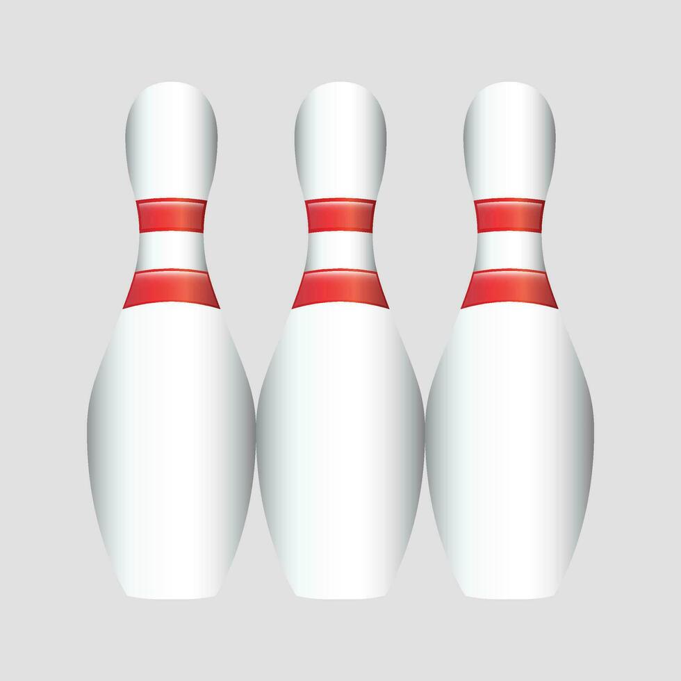 bowling perno isolato su bianca vettore illustrazione