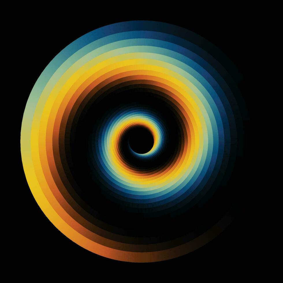 colorato tratteggiata spirale vortice pendenza. vettore illustrazione di il colorato tratteggiata spirale vortice
