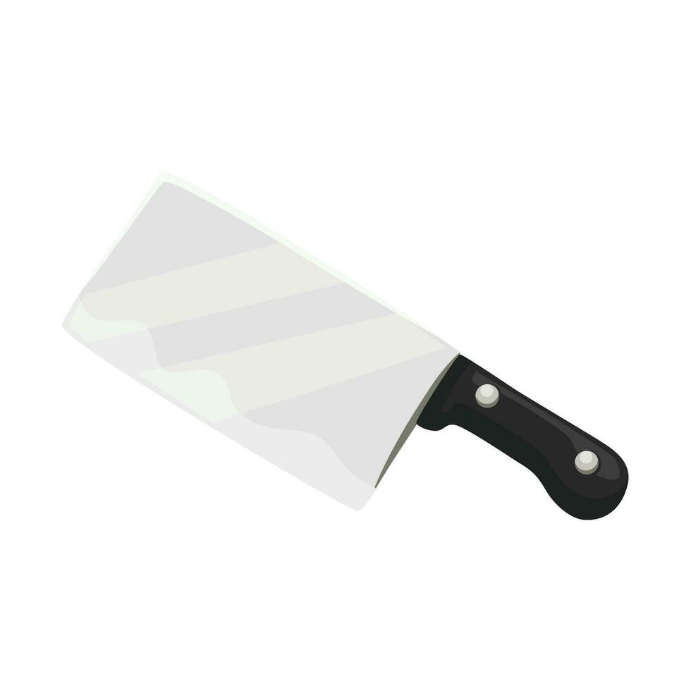 vettore carne coltello vettore illustrazione isolato su un' bianca sfondo