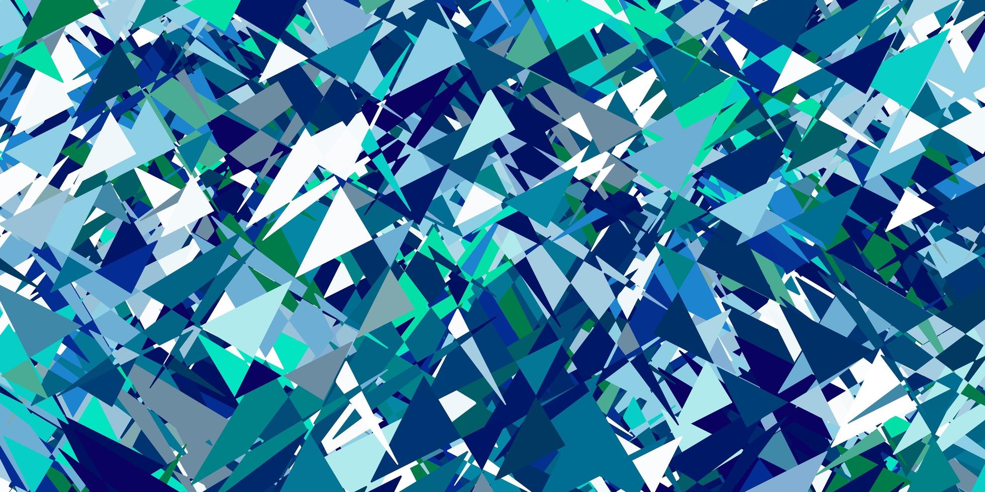 modello vettoriale verde azzurro con stile poligonale