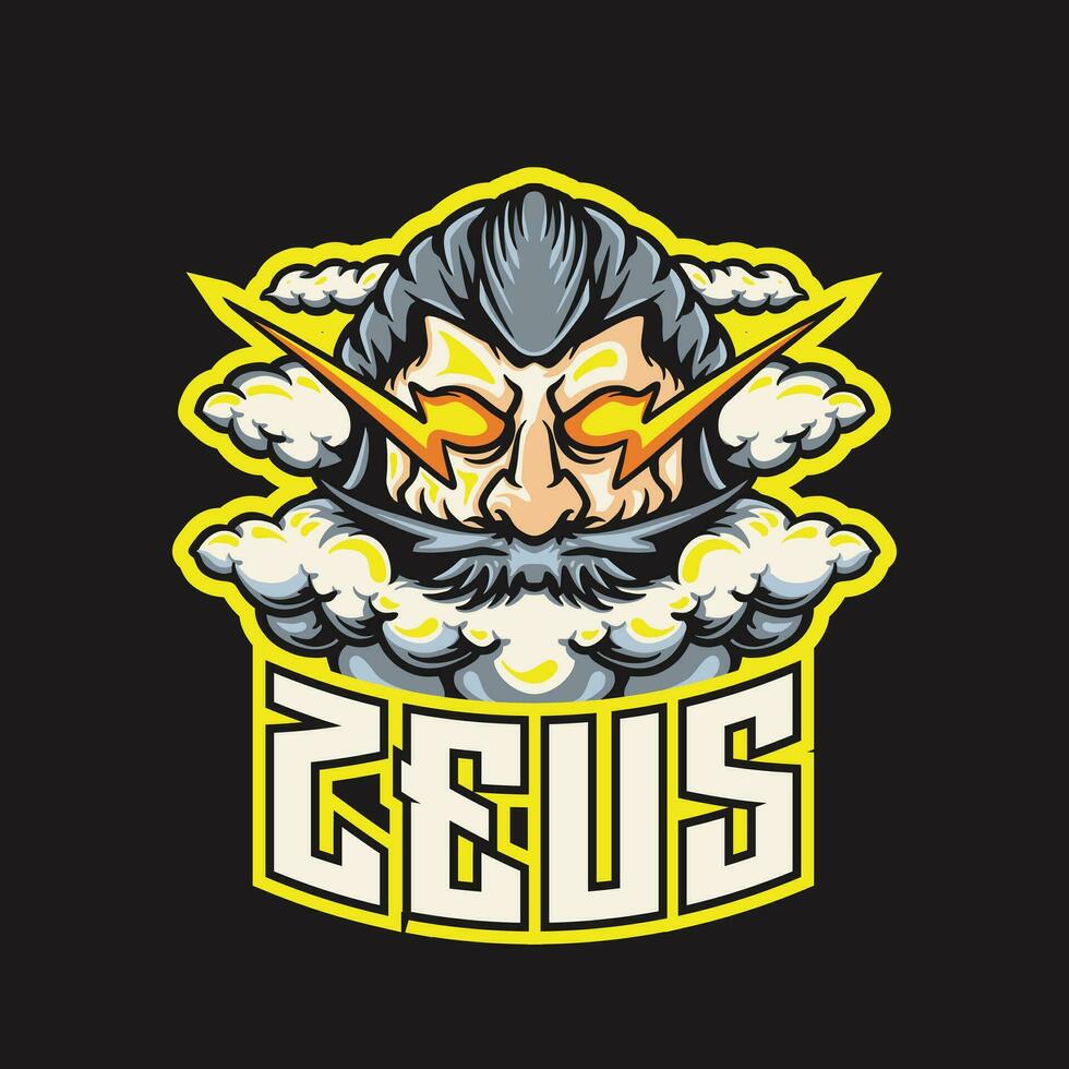 Zeus e gli sport logo vettore illustrazione