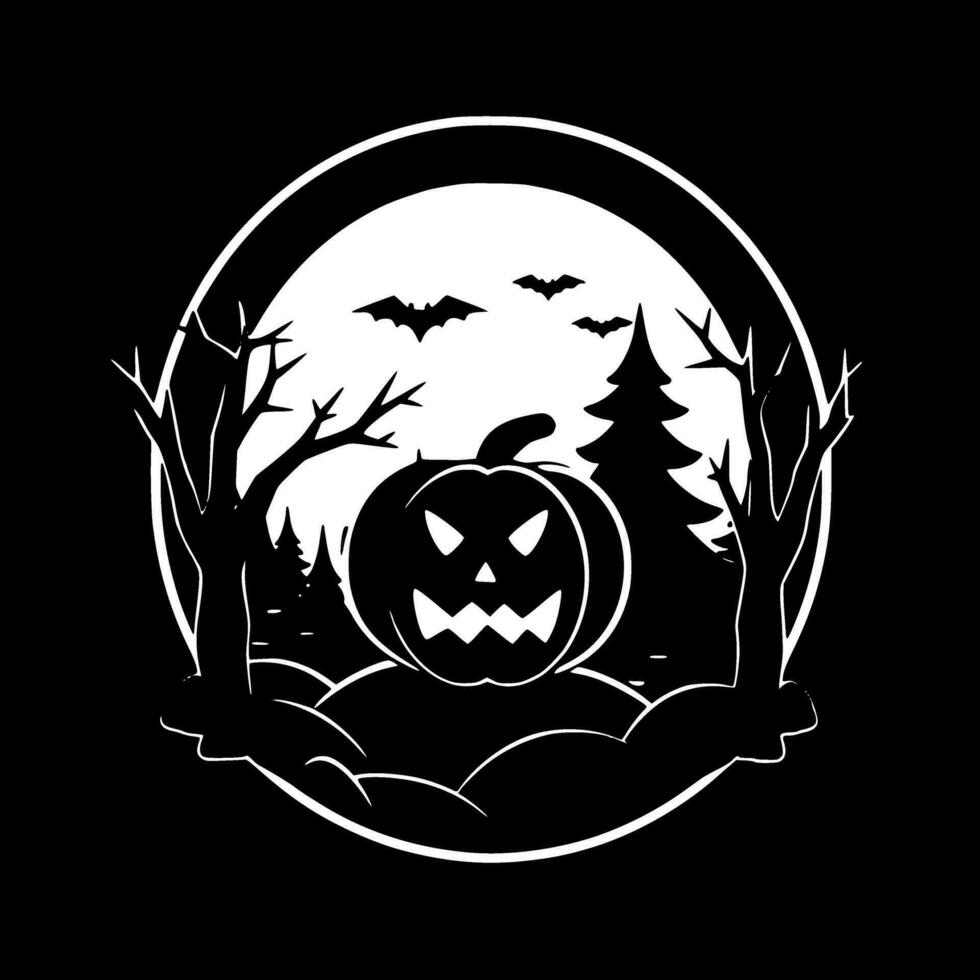 Halloween, minimalista e semplice silhouette - vettore illustrazione