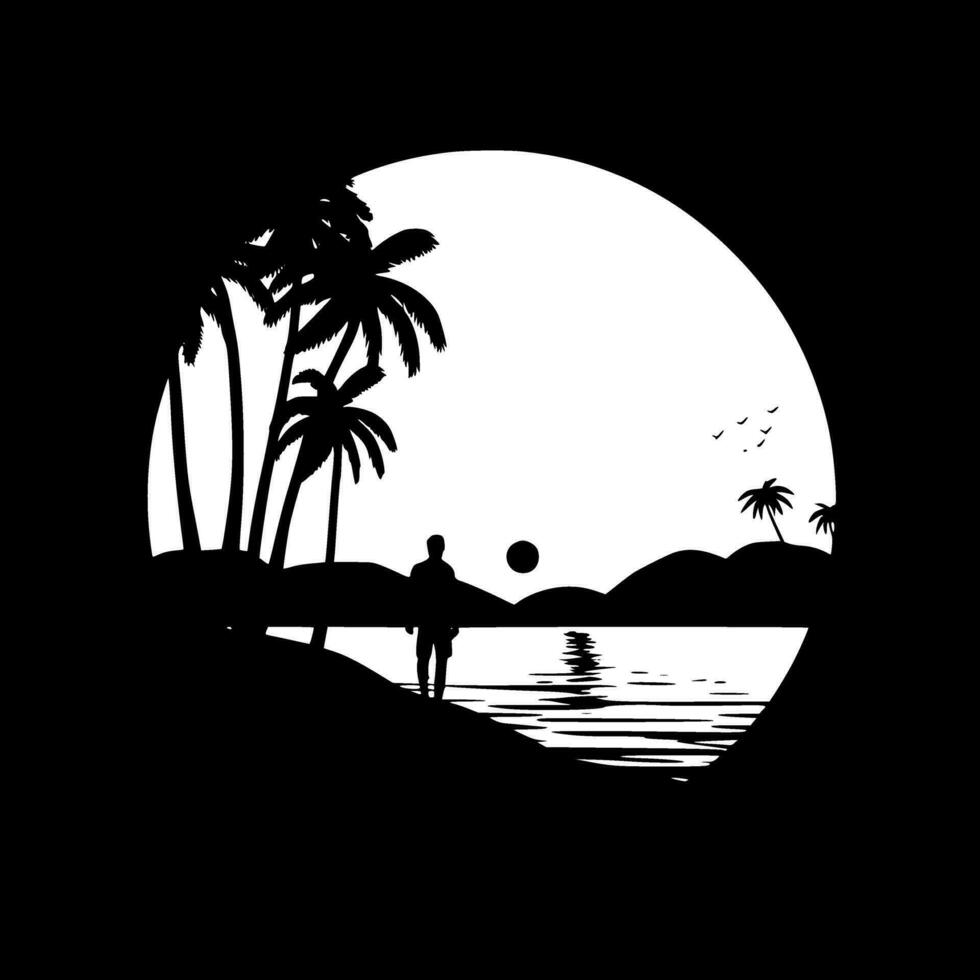 spiaggia - alto qualità vettore logo - vettore illustrazione ideale per maglietta grafico