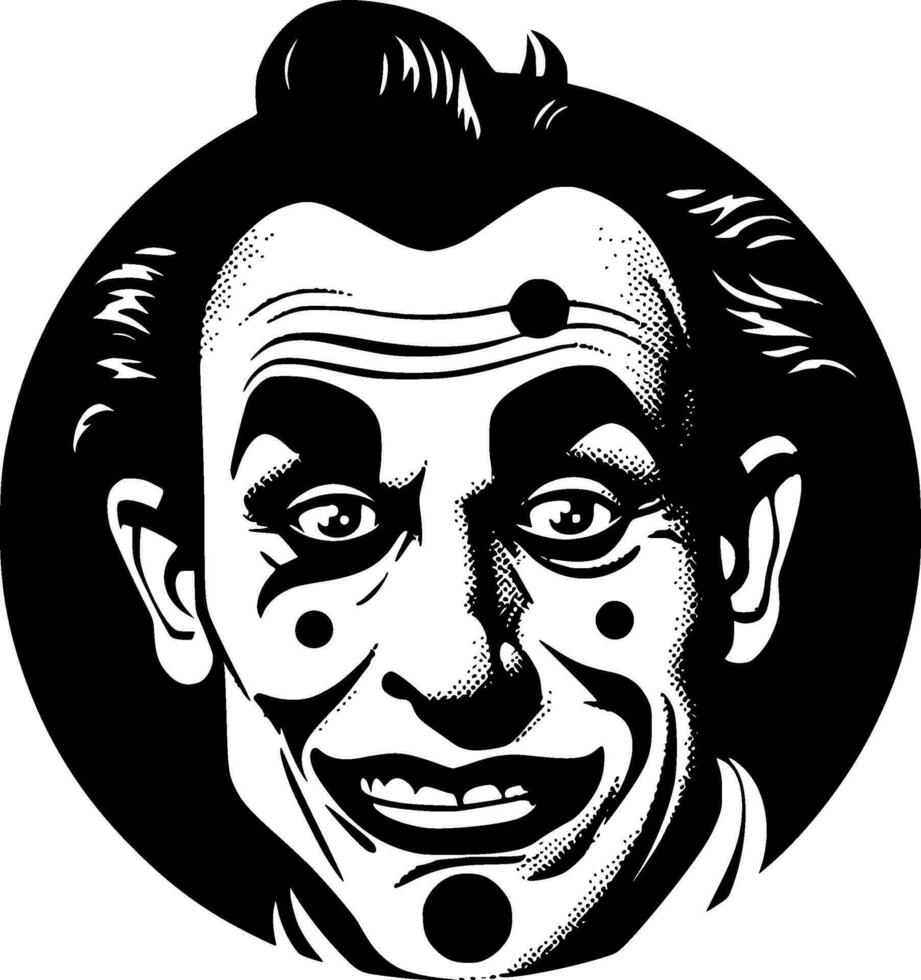 clown - minimalista e piatto logo - vettore illustrazione