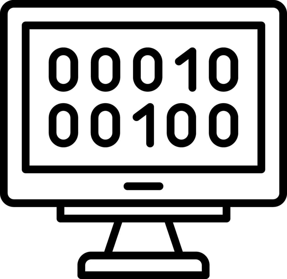 binario vettore icona design