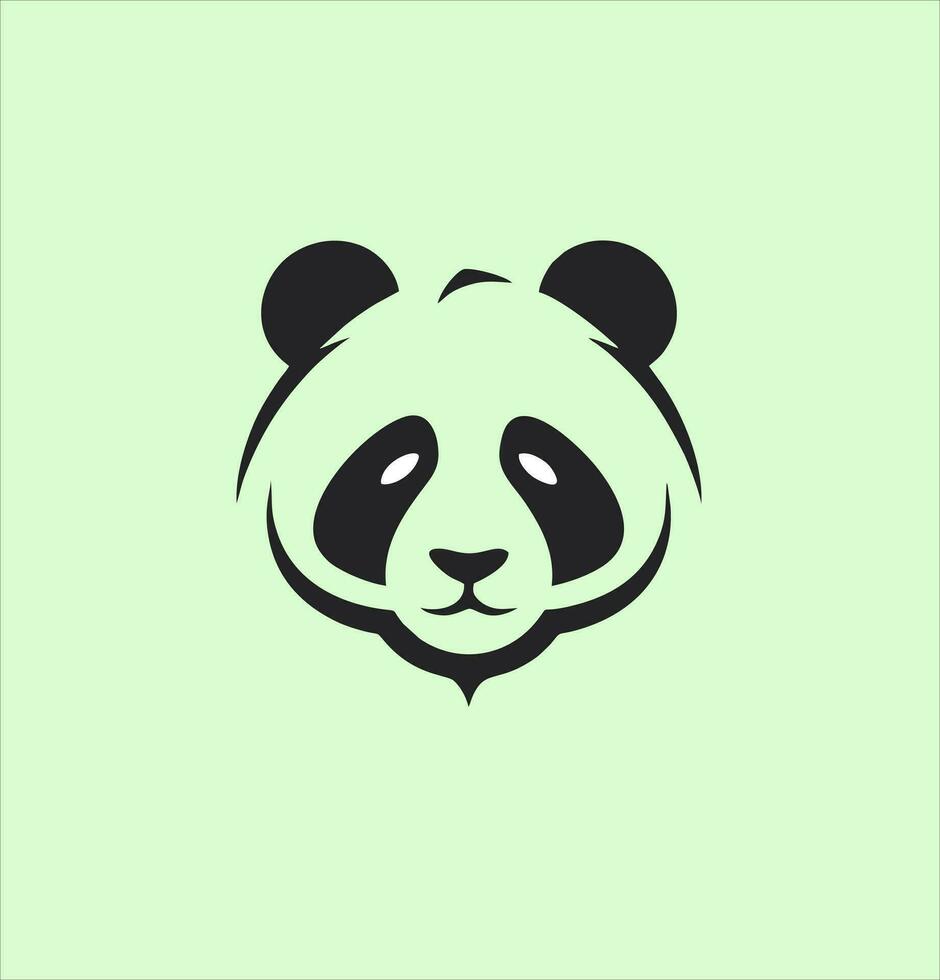carino panda testa personaggio vettore disegno, cartone animato mano disegnato acquerello sfondo