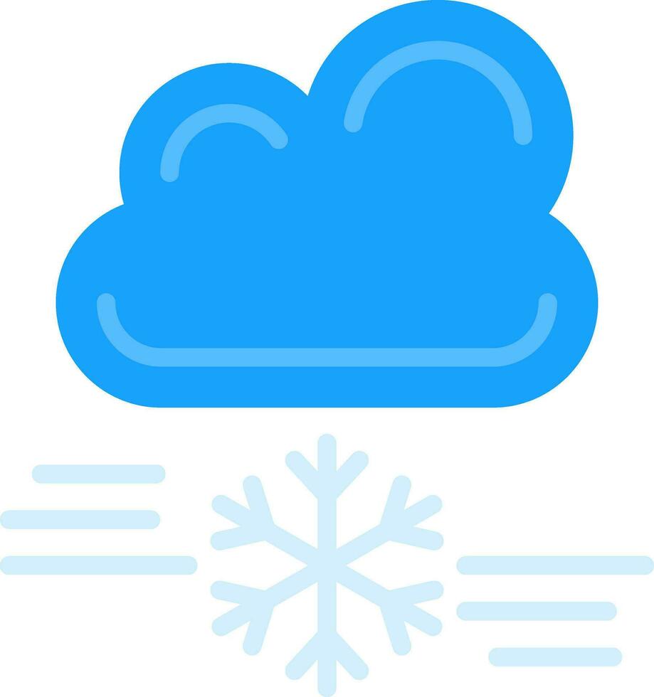 bufera di neve vettore icona design