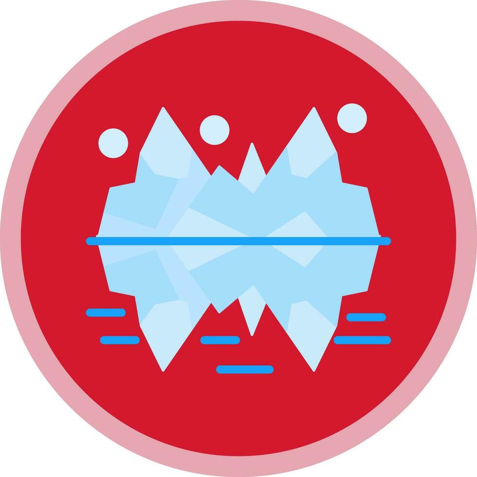 ghiaccio formazione vettore icona design