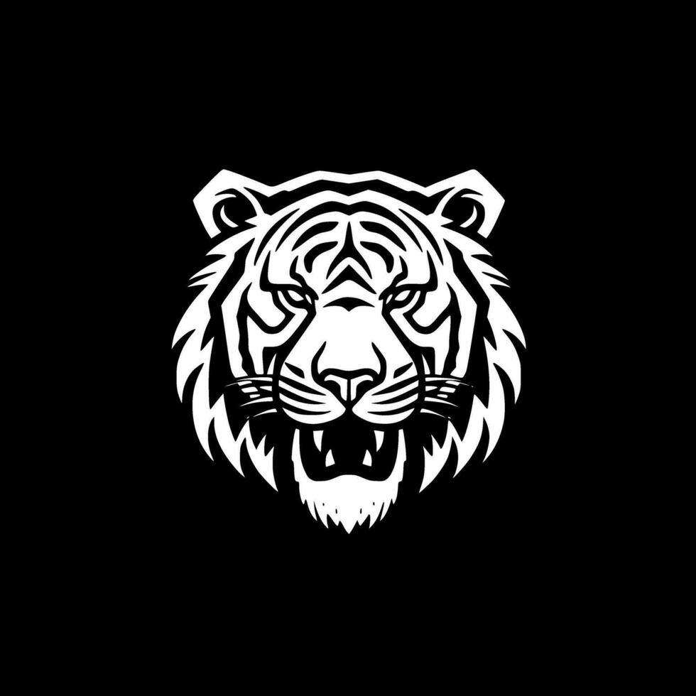 tigre - minimalista e piatto logo - vettore illustrazione