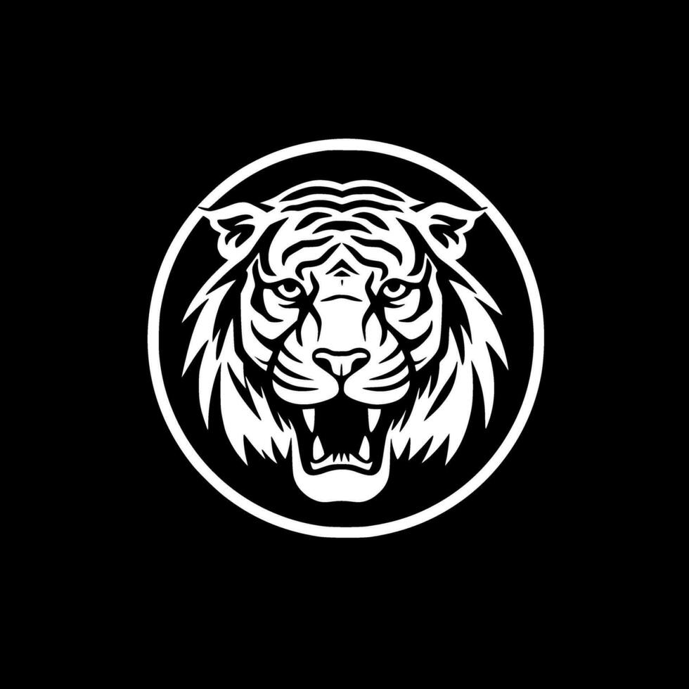 tigre - minimalista e piatto logo - vettore illustrazione