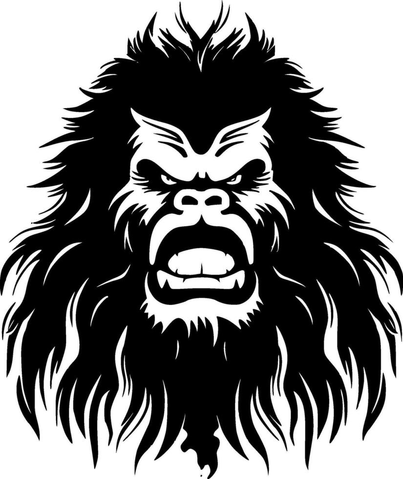 bigfoot - minimalista e piatto logo - vettore illustrazione