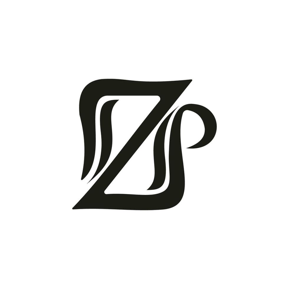 zp iniziale logo vettore