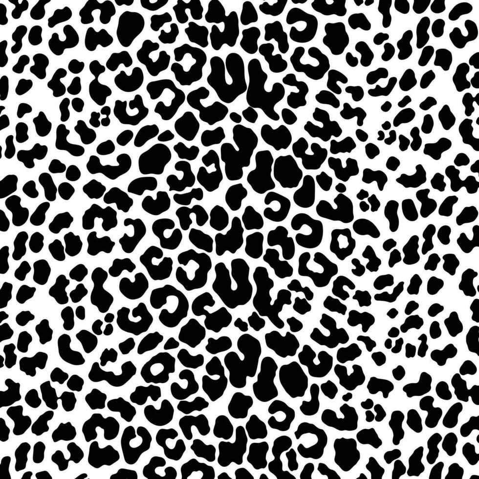 astratto animale pelle leopardo, ghepardo, giaguaro senza soluzione di continuità modello design. nero e bianca senza soluzione di continuità camuffare sfondo. vettore