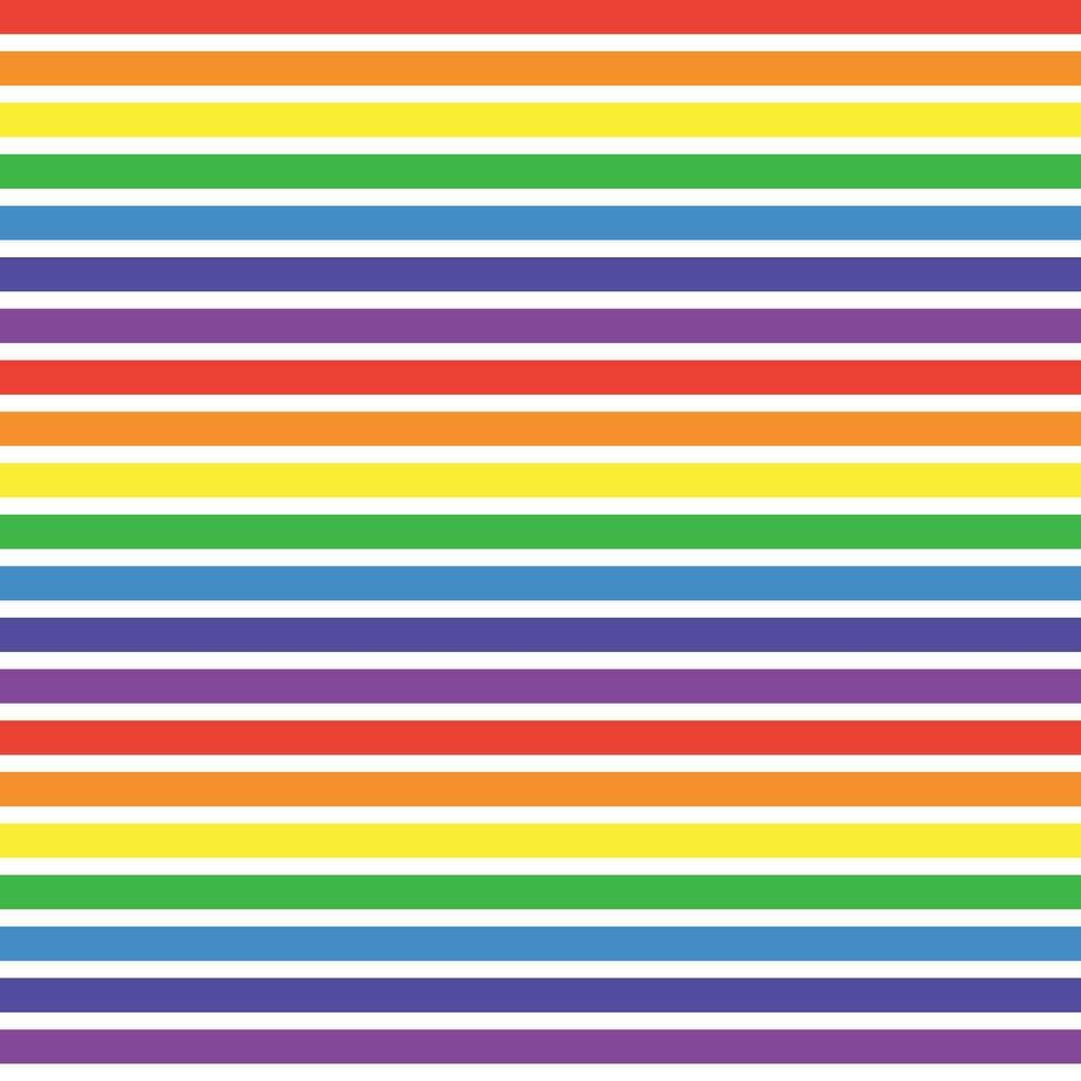 arcobaleno orizzontale Linee senza soluzione di continuità modello, arcobaleno ripetendo sfondo, colorato strisce. vettore arte illustrazione