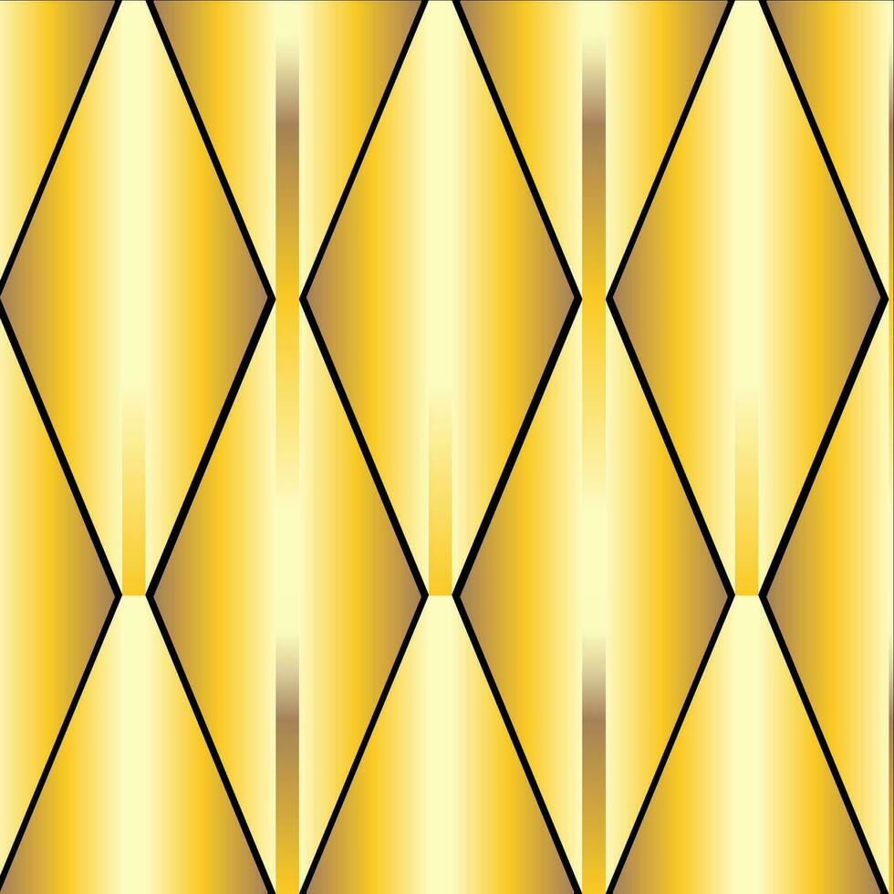 un' oro e nero sfondo con diamante forme vettore