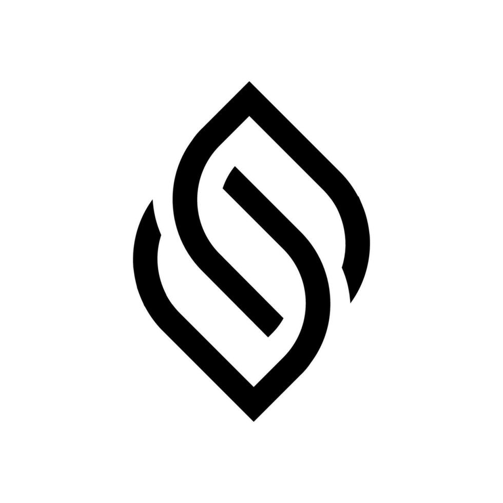 ss monogramma logo vettore design illustrazione