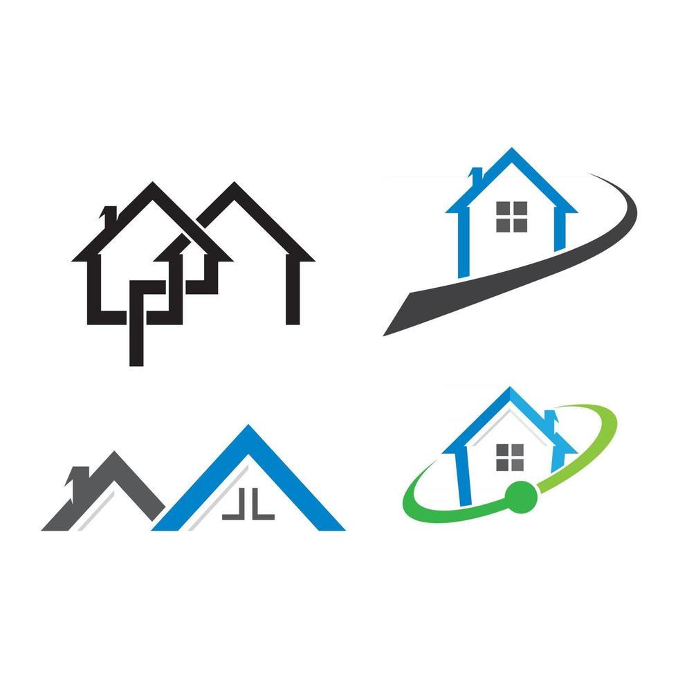 immagini del logo della casa vettore