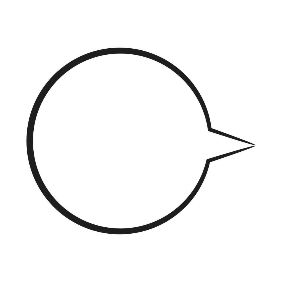 discorso bolla icona. piatto design. isolato bianca sfondo vettore
