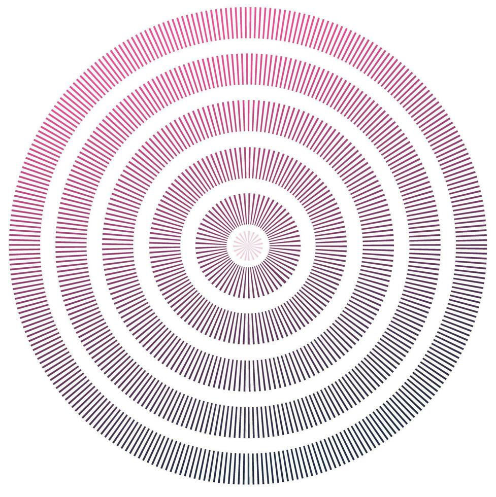 concentrico tratteggiata cerchi per voi vettore