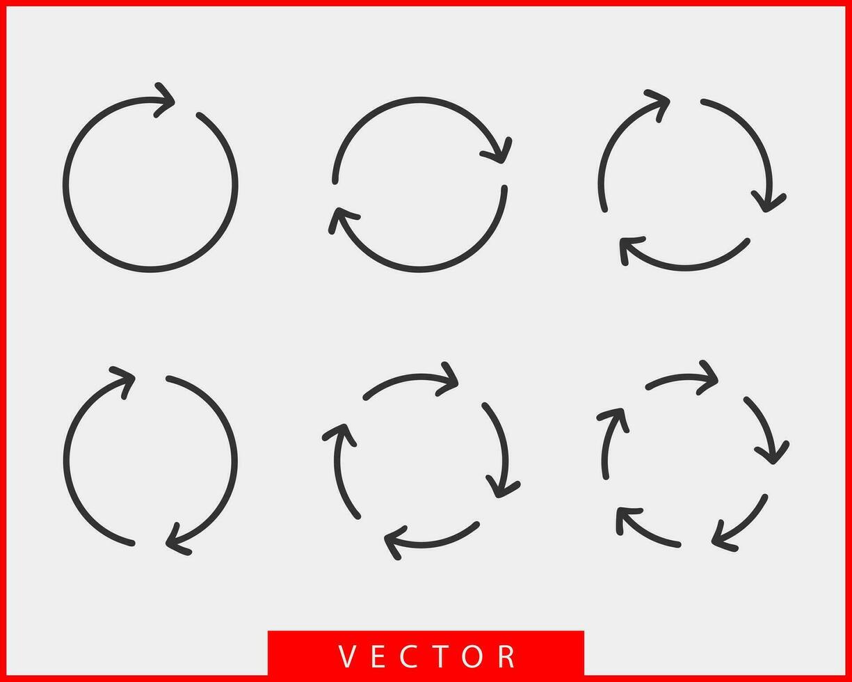 collezione frecce vettore sfondo nero e bianca simboli. diverso freccia icona impostato cerchio, su, Riccio, dritto e contorto. design elementi.