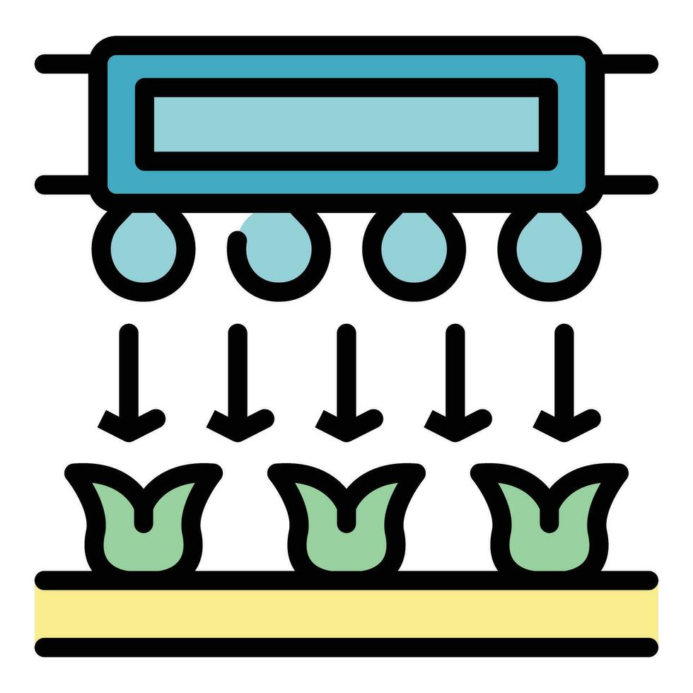 automatico gocciolare sistema icona vettore piatto