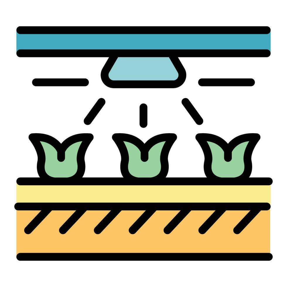 pianta irrigazione sistema icona vettore piatto