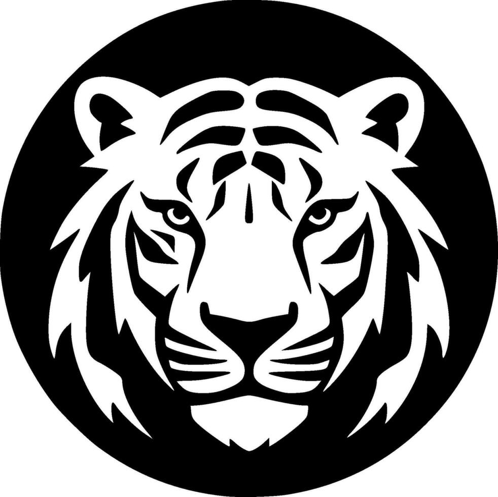 tigre, minimalista e semplice silhouette - vettore illustrazione