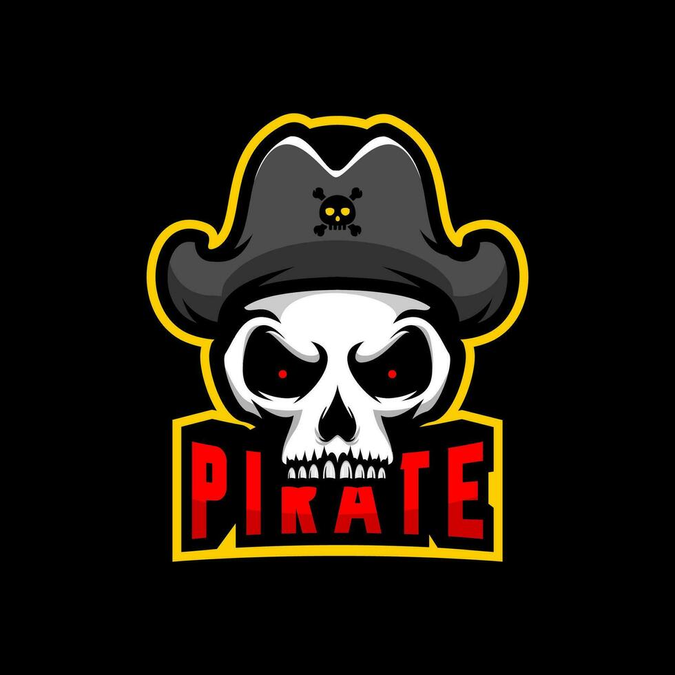 pirata cranio testa vettore design