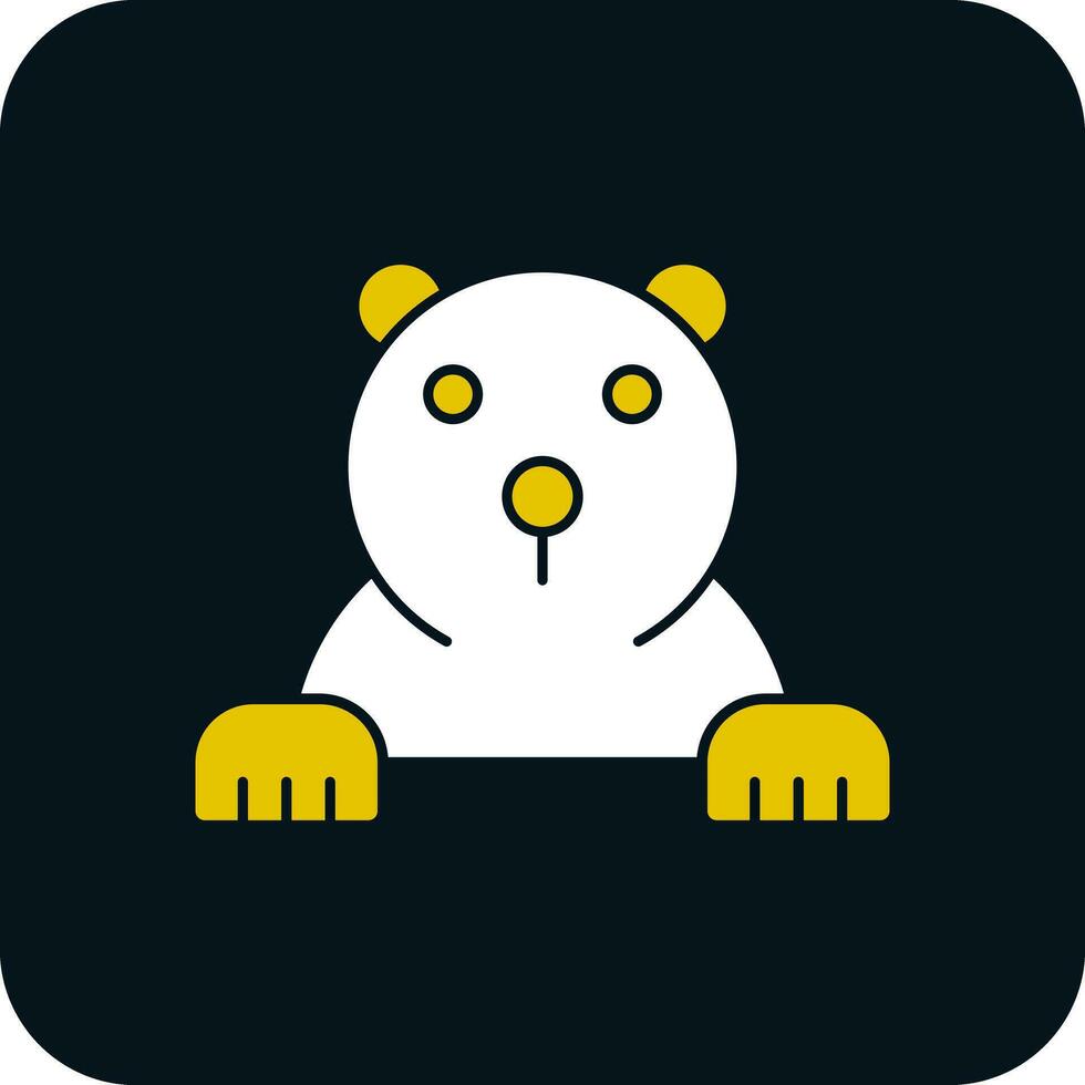 polare orso vettore icona design