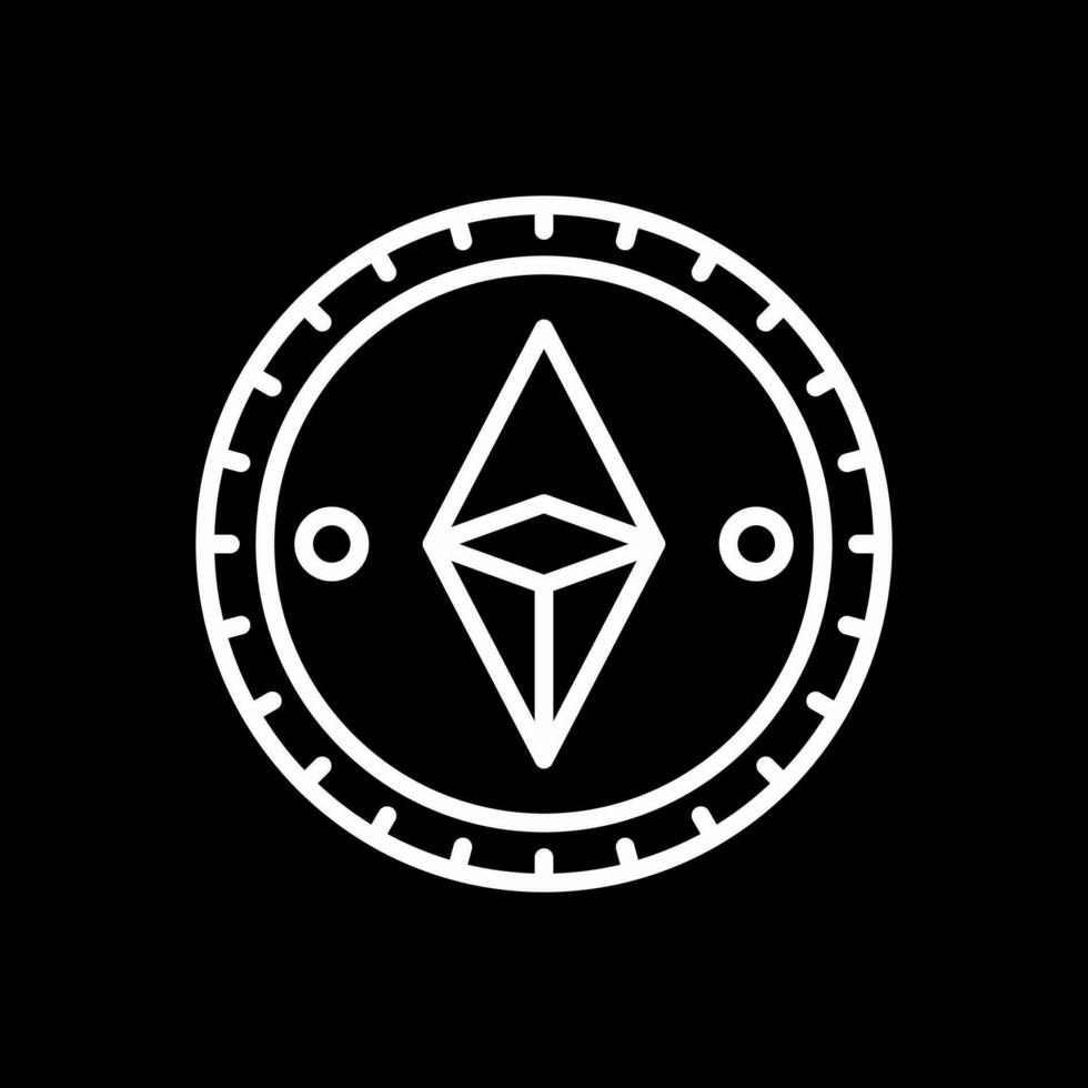 Ethereum monete vettore icona design