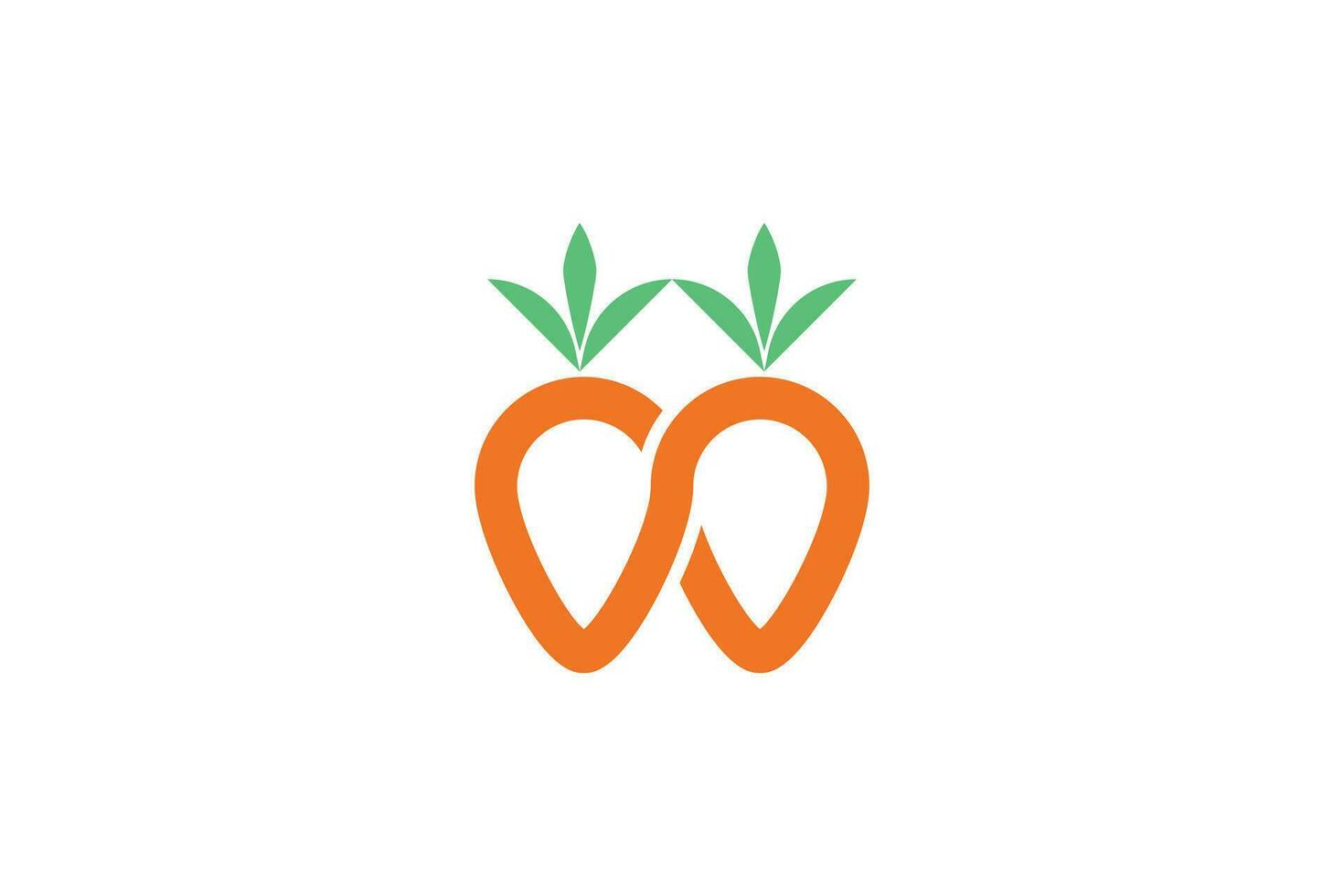 creativo e professionale infinito carota logo design modello su bianca sfondo vettore