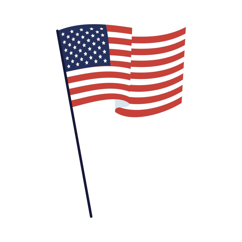 Bandiera degli Stati Uniti icona disegno vettoriale