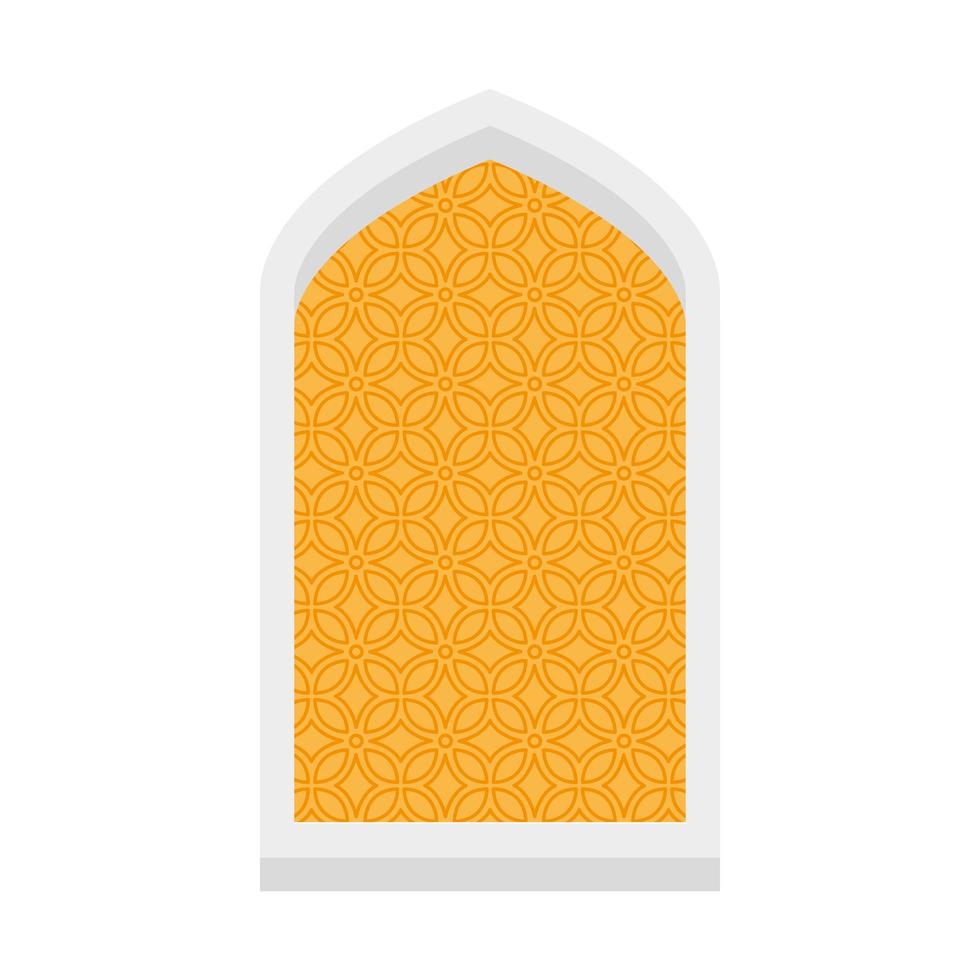 arco della finestra musulmano vettore