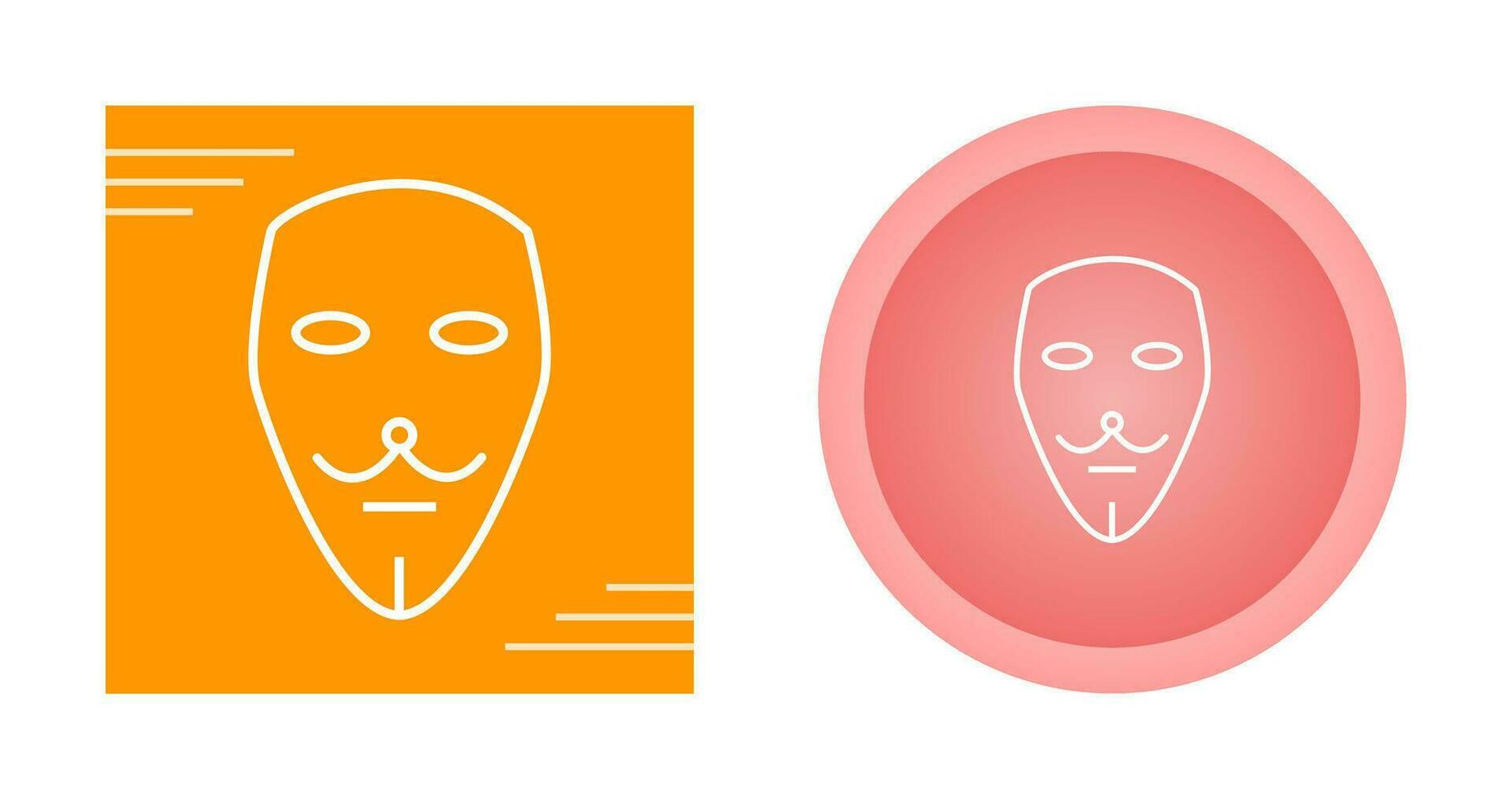 Due maschere vettore icona