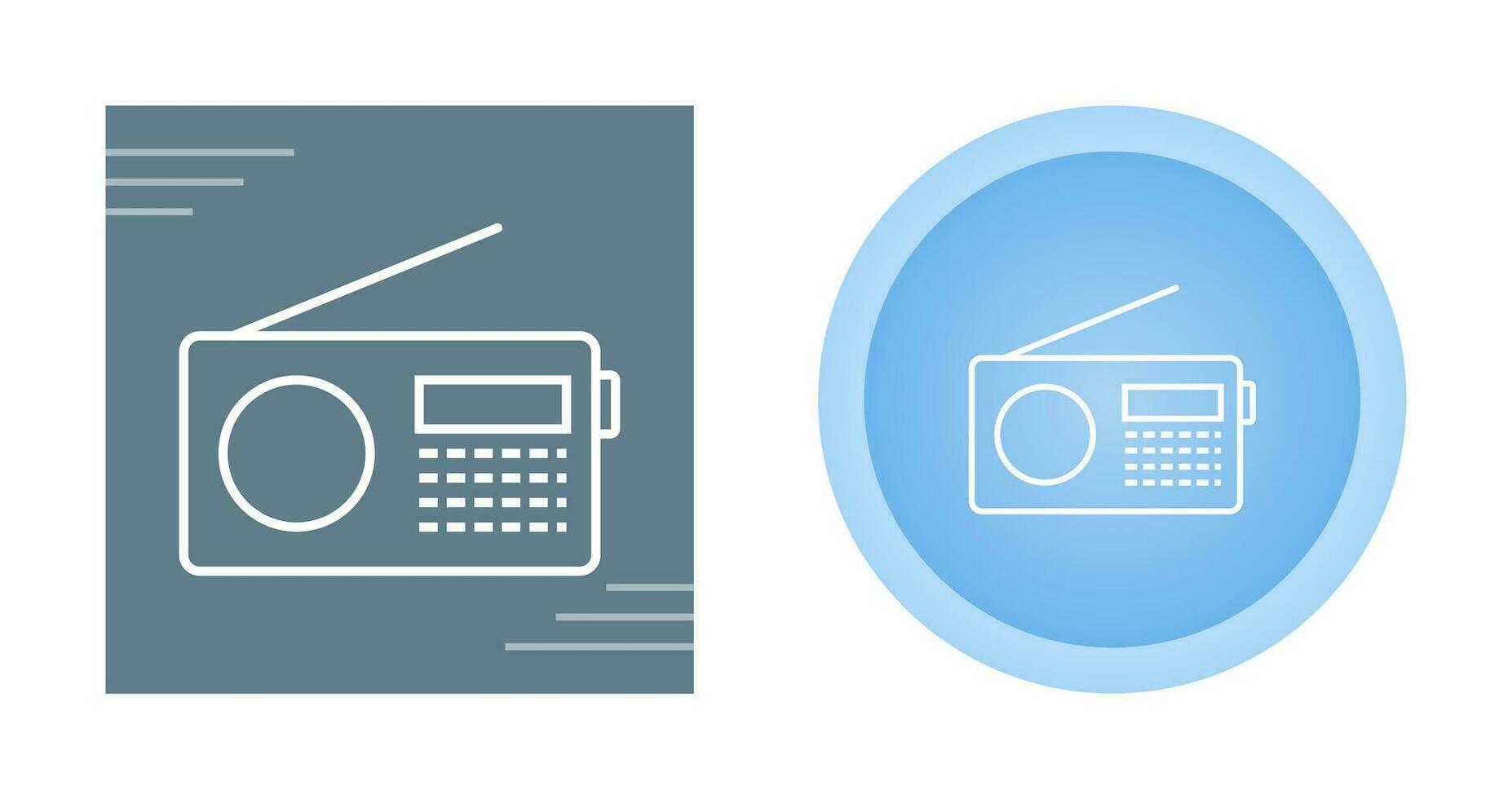 Radio impostato vettore icona