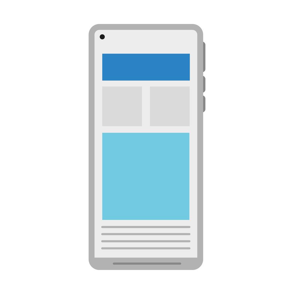 icona dello smartphone isolato disegno vettoriale