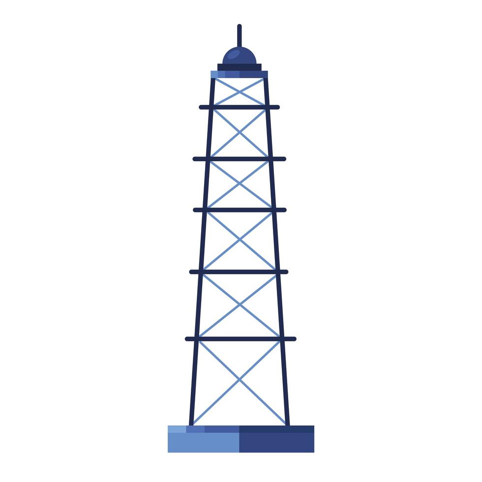pianta della torre dell'icona del prezzo del petrolio vettore