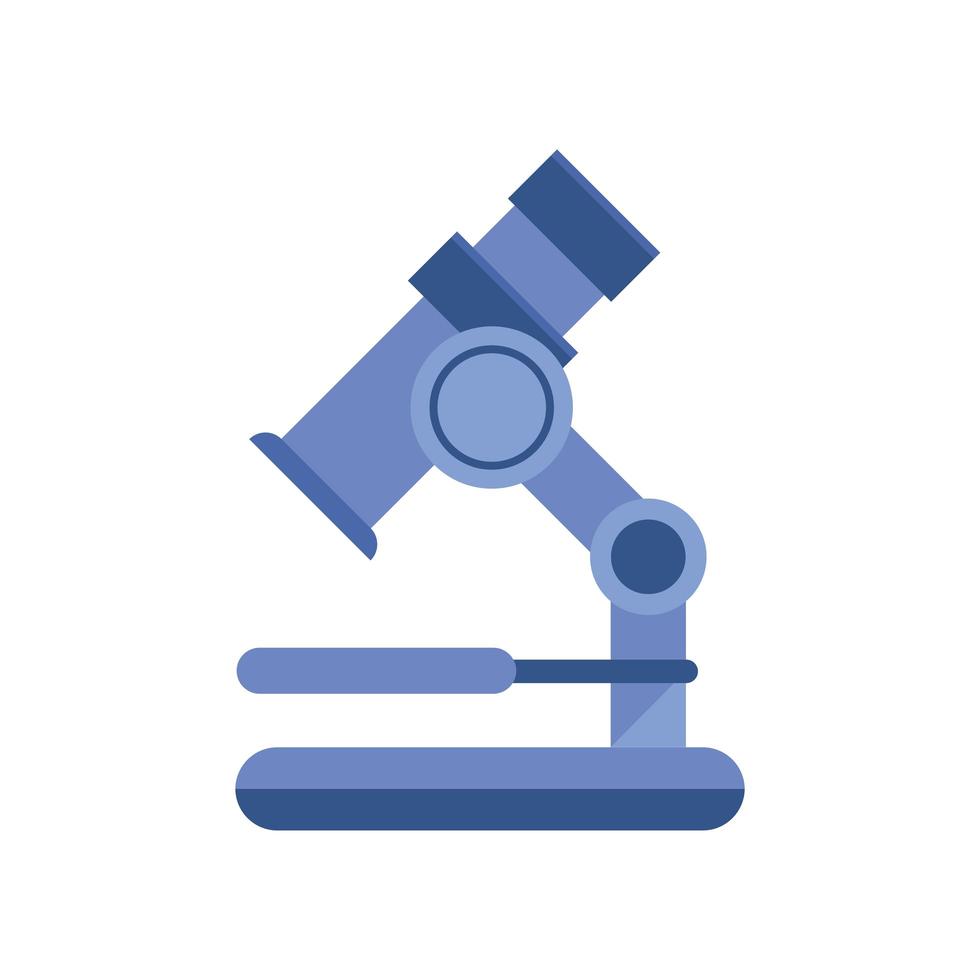 icona isolata dispositivo microscopio da laboratorio vettore