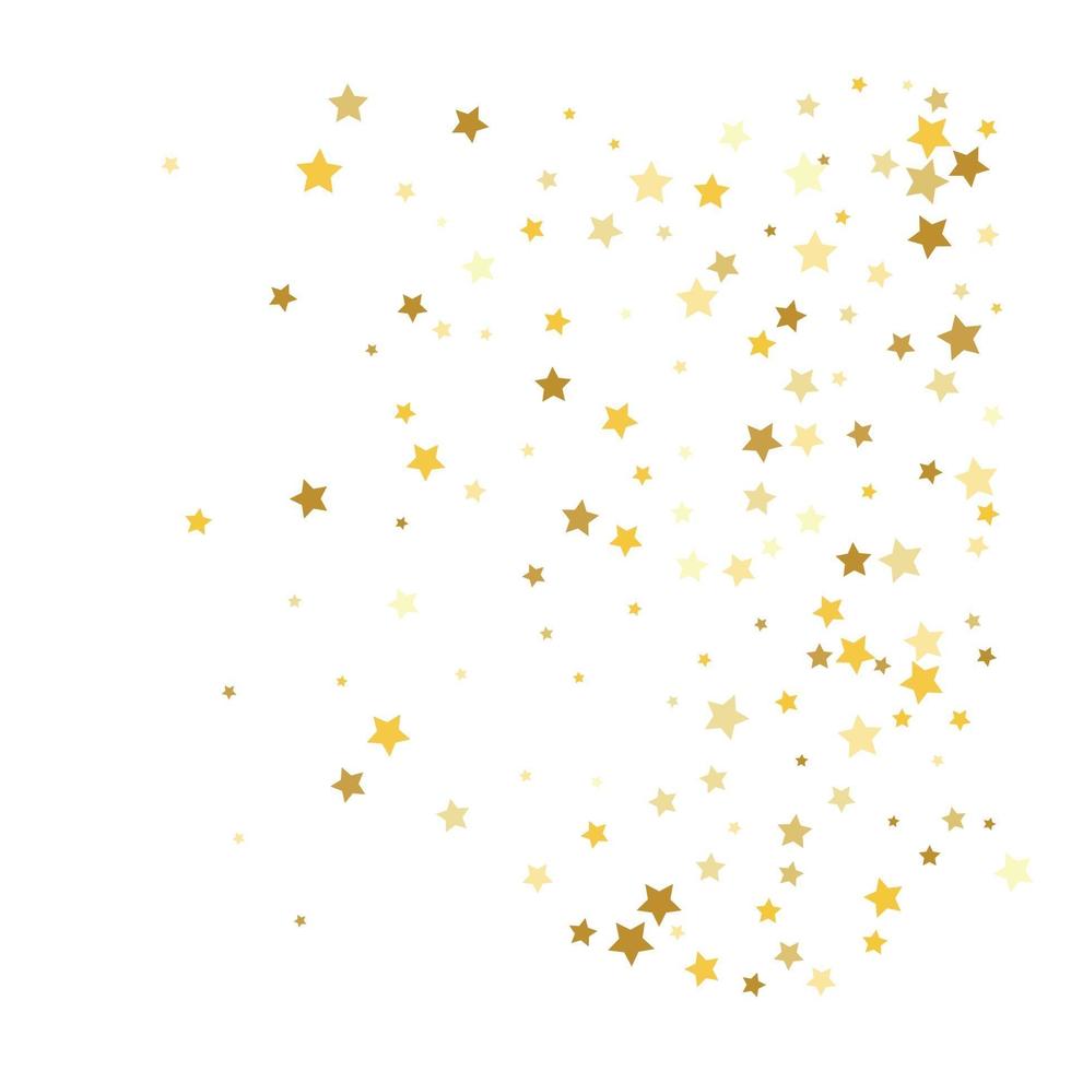 celebrazione di coriandoli di stelle d'oro vettore